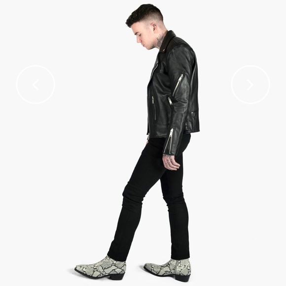 Worn 3 times - Grey Snakeskin - Straight to Hell brand - Men’s Size 12 - Picture 10 of 10